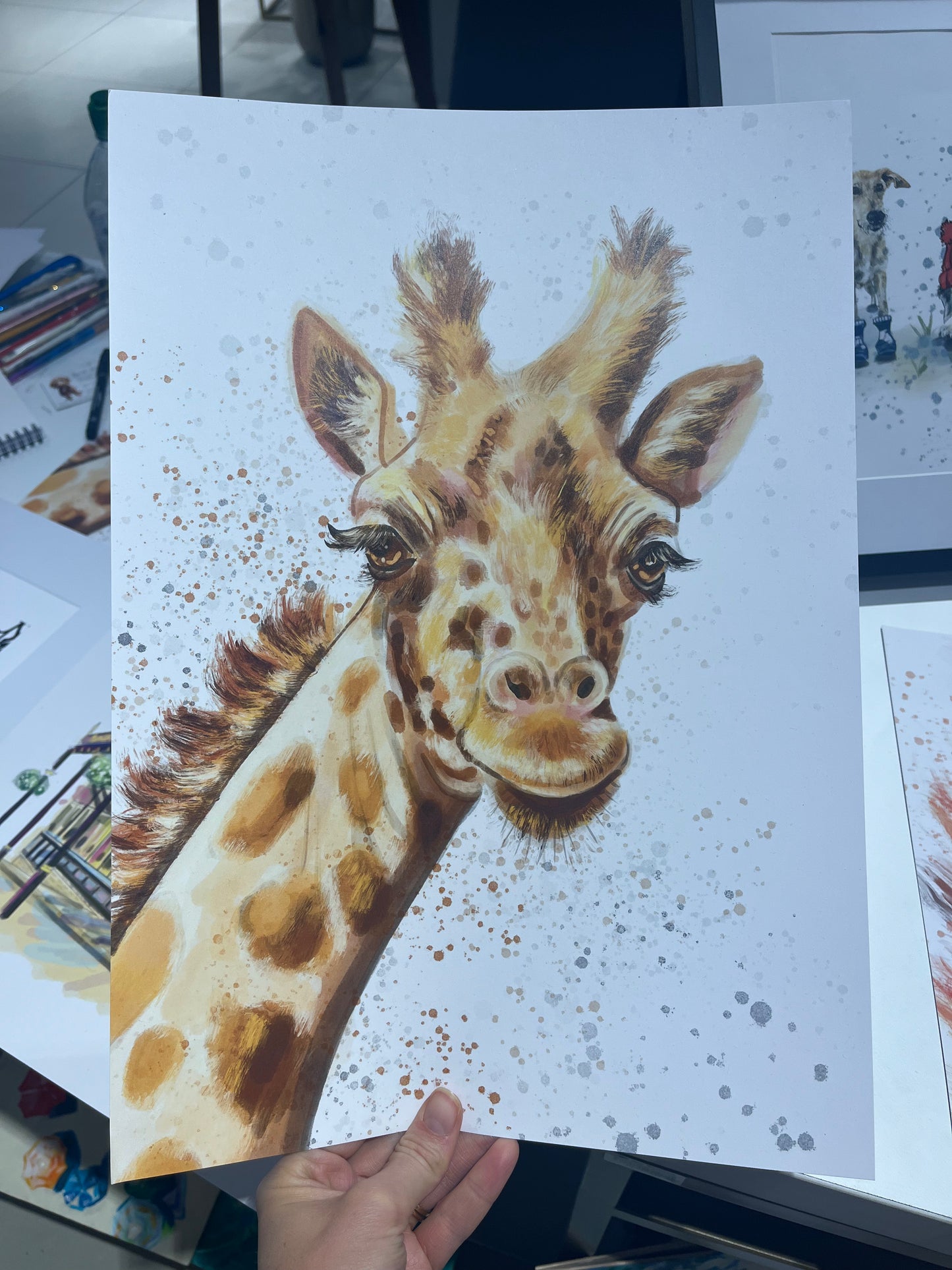A3 Giraffe print