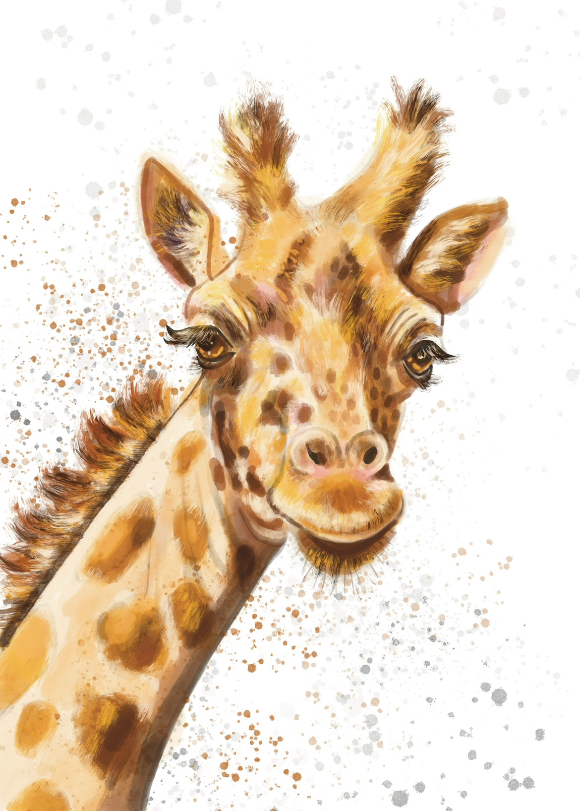 Giraffe a3 Print