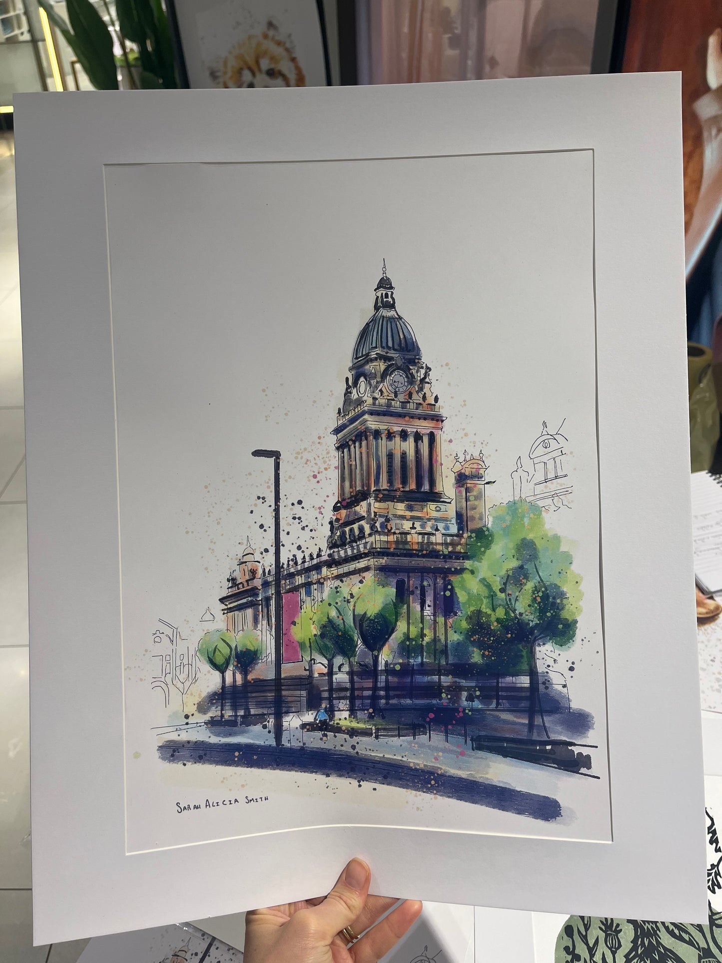 A3 Leeds Town Hall Print